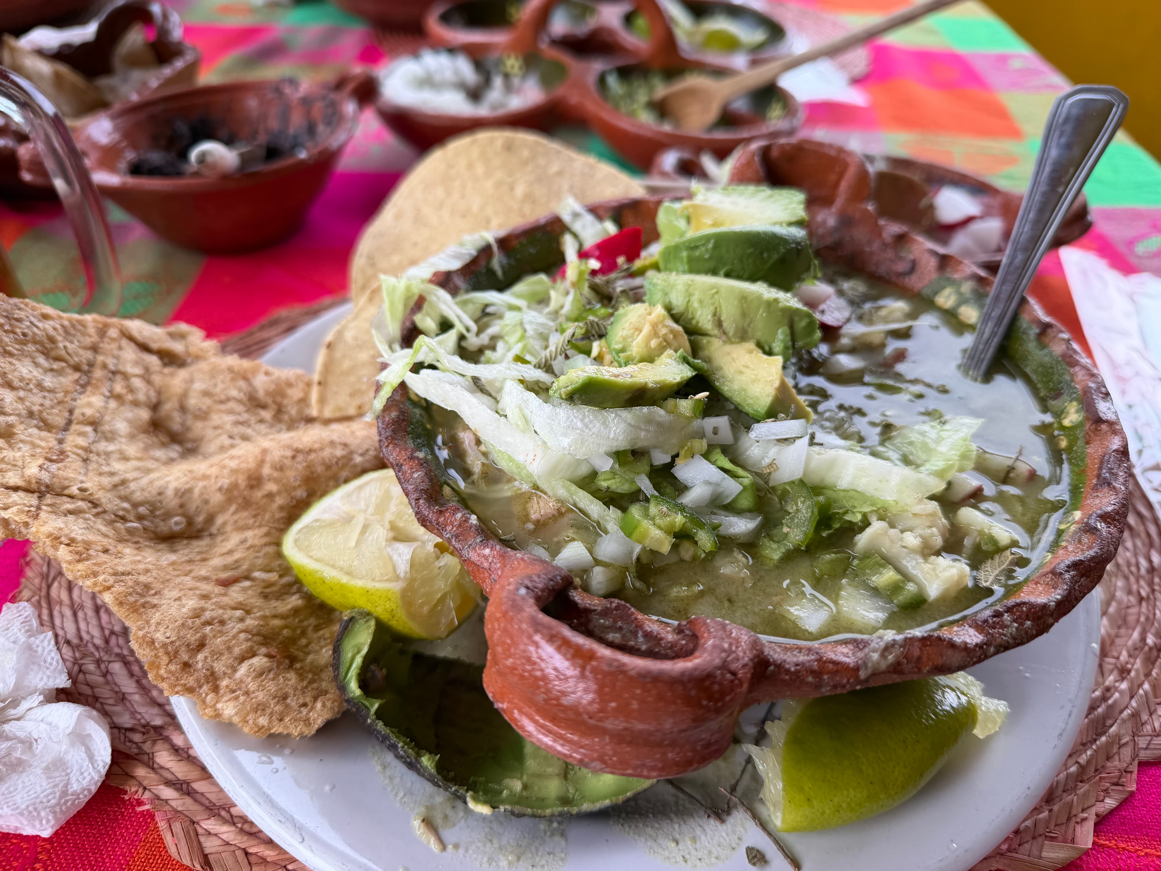 Ceviche verde con aguacate